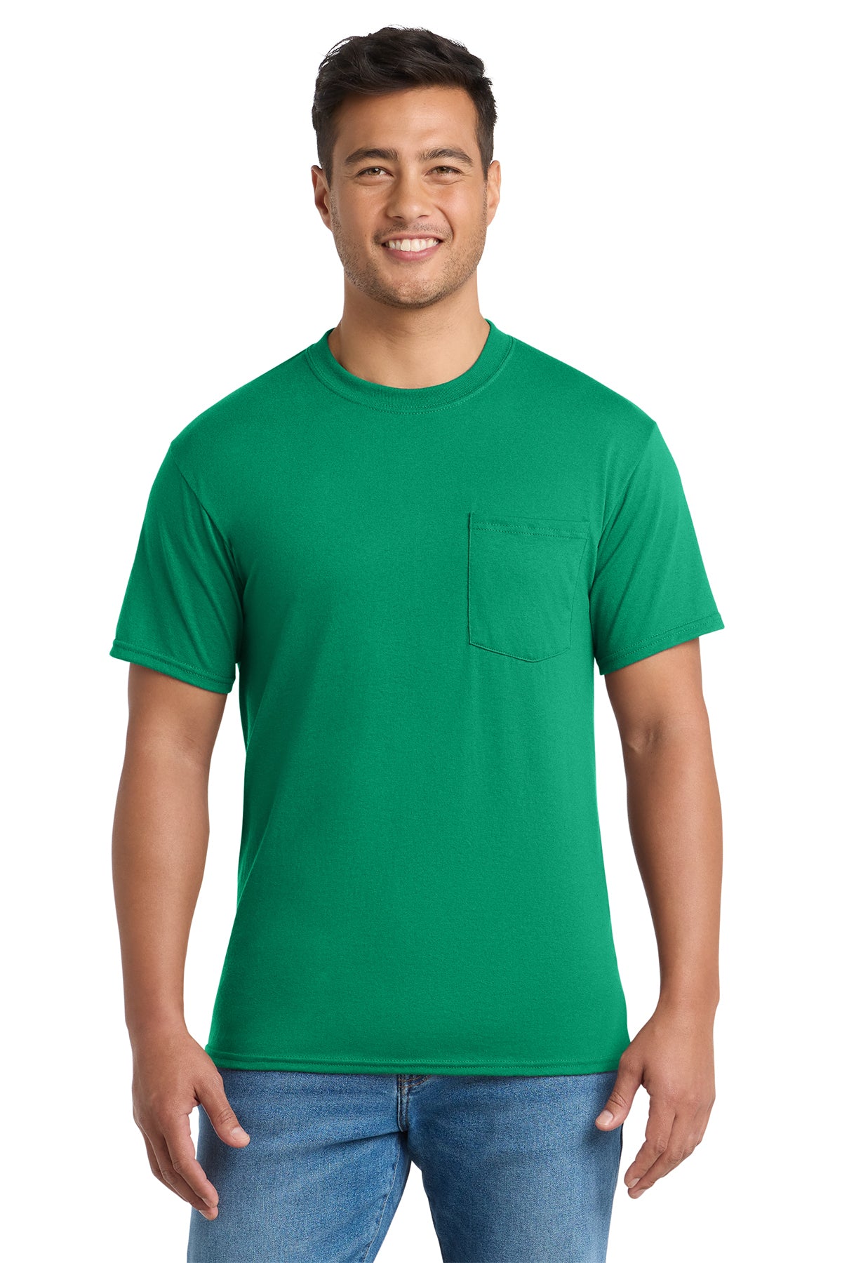 Pocket tees with chest pocket, available in adult sizes S–6XL