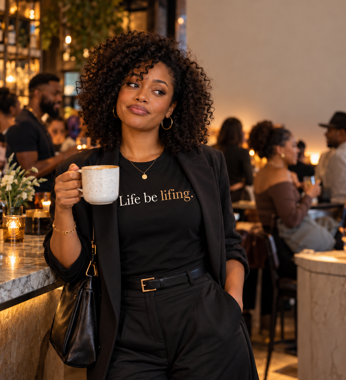 Life Be Lifing. Premium Unisex T-Shirt – Minimal Statement Tee
