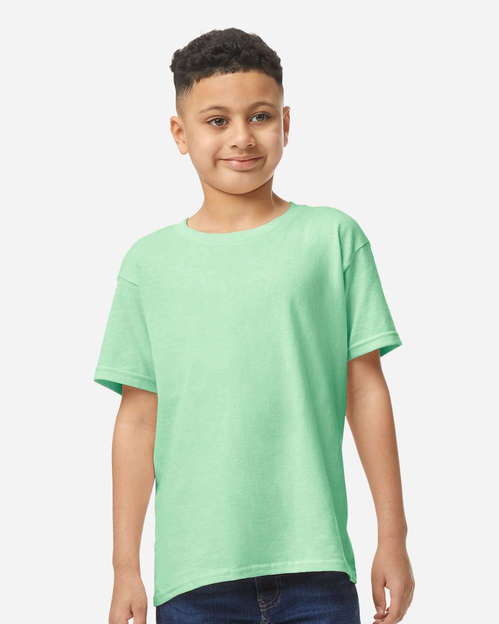 Classic youth cotton T-shirt. Sizes XS–XL.