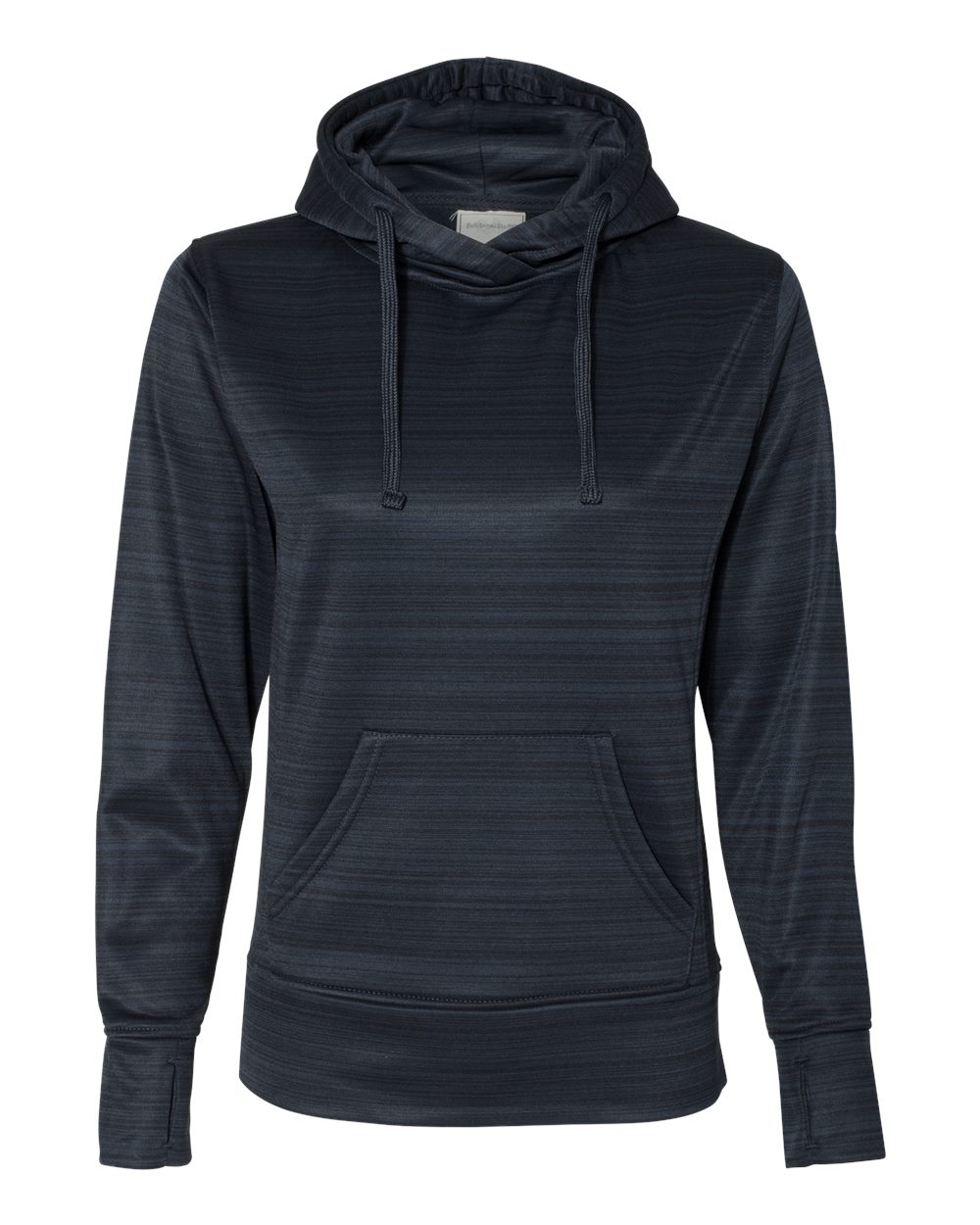 J. America Women’s Odyssey Striped Performance Fleece Lapover Hoodie