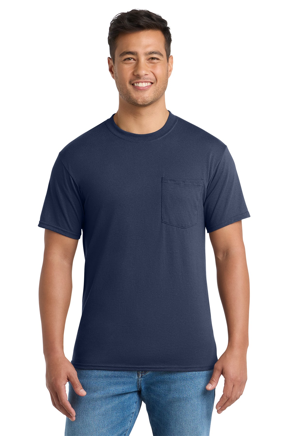 Pocket tees with chest pocket, available in adult sizes S–6XL