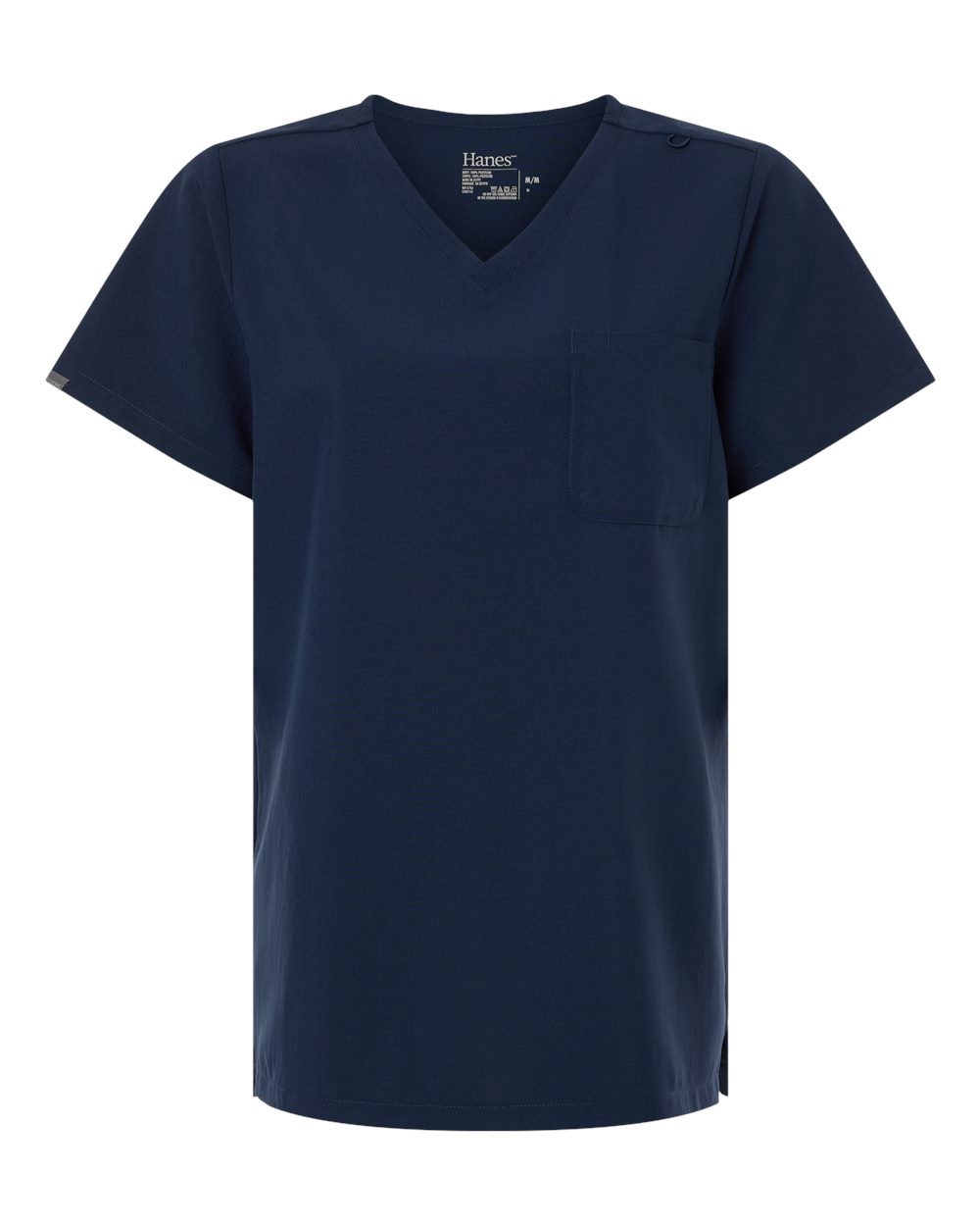 Hanes Women’s V-Neck 1 Pocket Scrub Top Moisture Wicking S-5XL