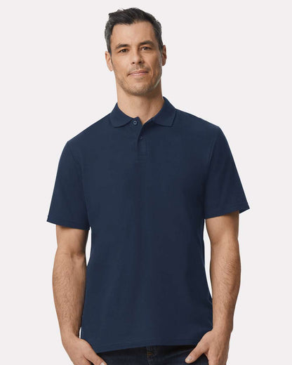 Men’s Softstyle Pique Polo Shirt Moisture Wicking Casual Work Polo