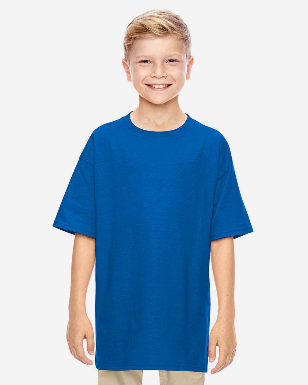 Classic youth cotton T-shirt. Sizes XS–XL.