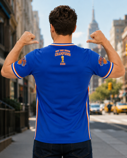 New York Orange Blue Fan Jersey Shirt