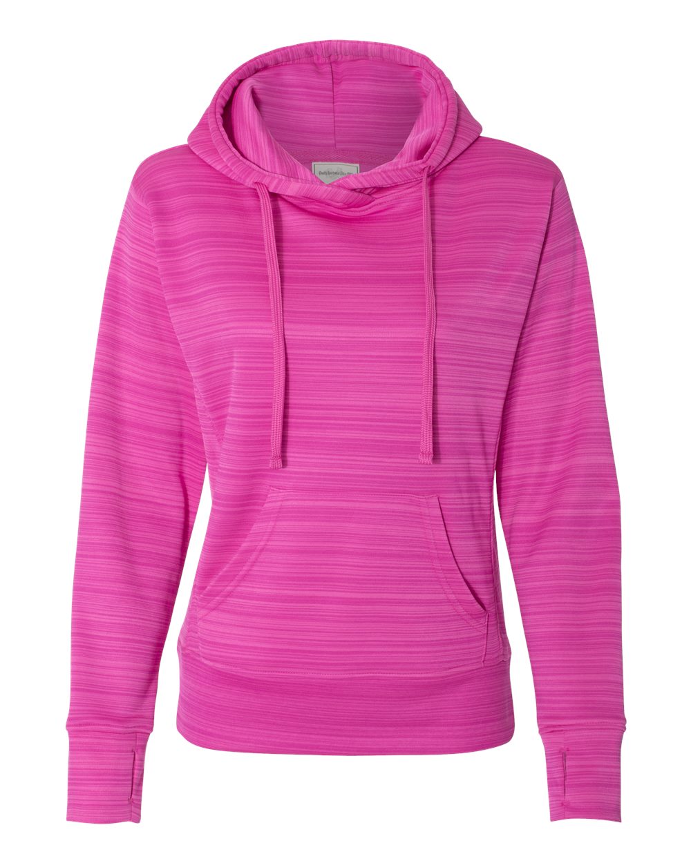 J. America Women’s Odyssey Striped Performance Fleece Lapover Hoodie