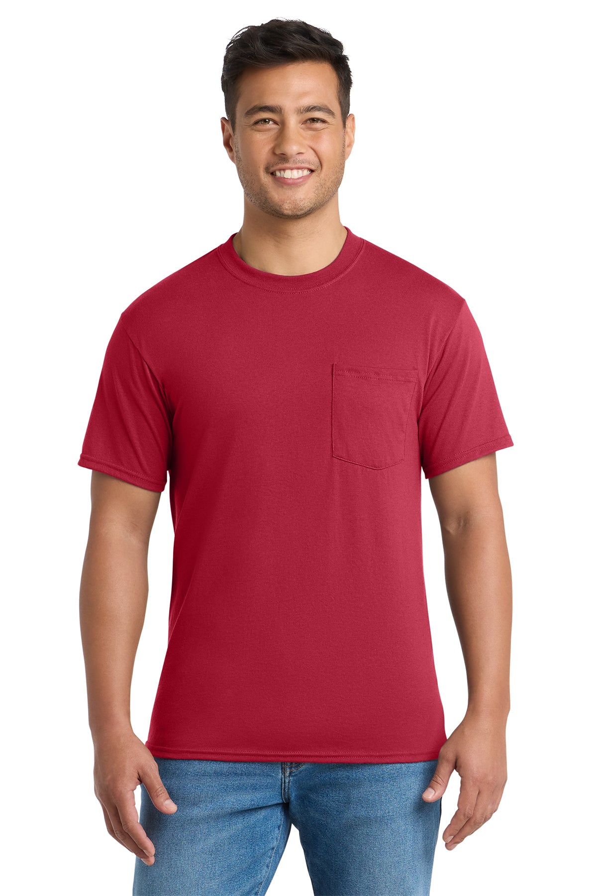 Pocket tees with chest pocket, available in adult sizes S–6XL