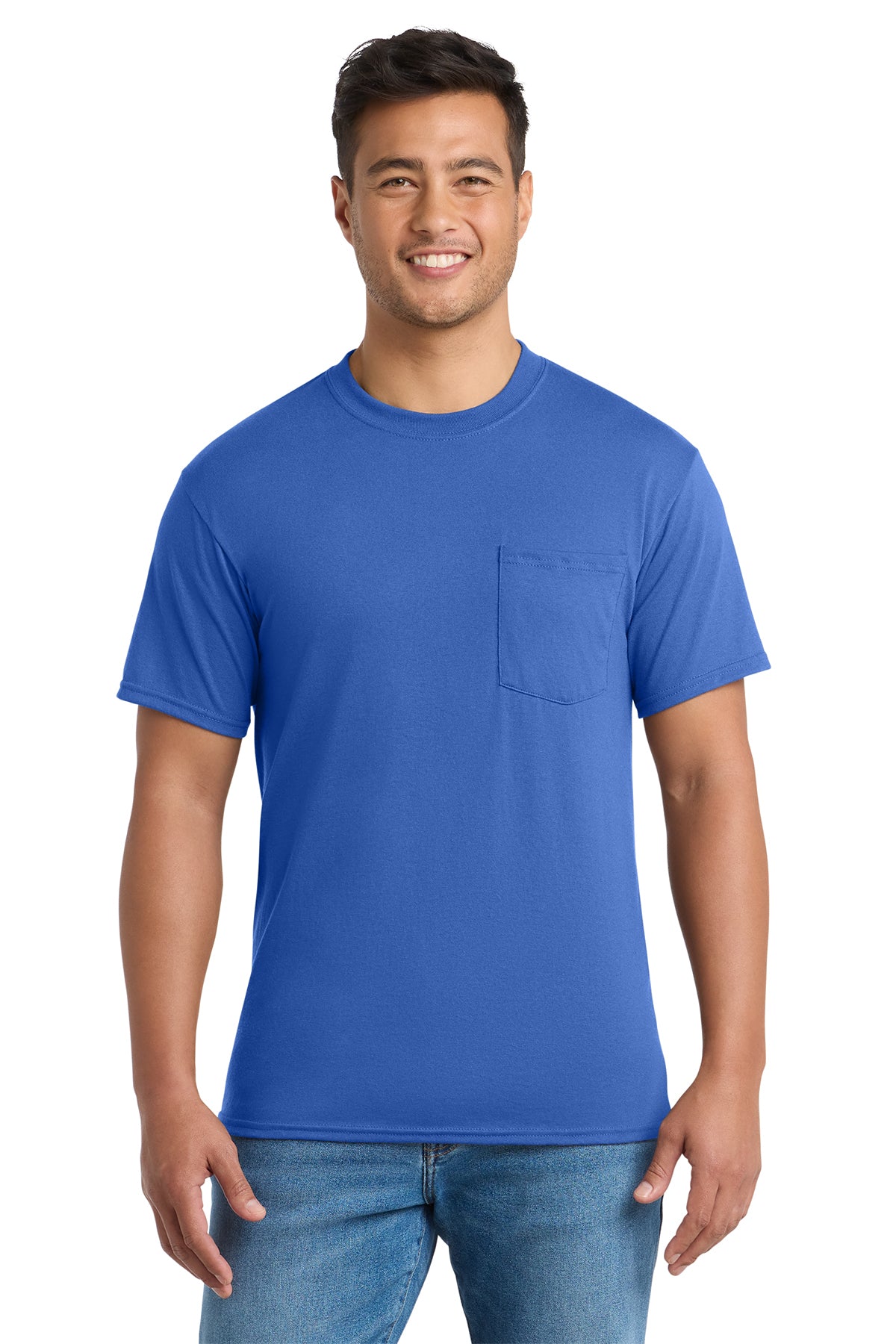 Pocket tees with chest pocket, available in adult sizes S–6XL