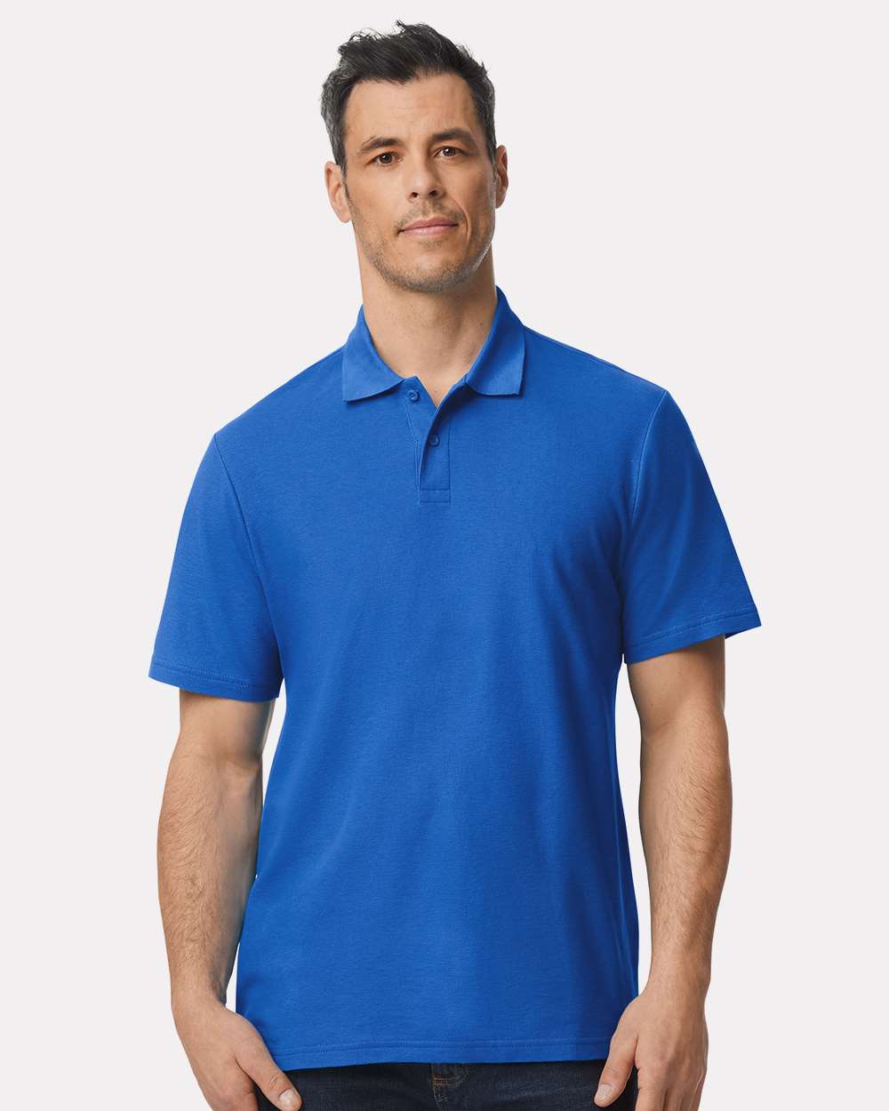 Men’s Softstyle Pique Polo Shirt Moisture Wicking Casual Work Polo