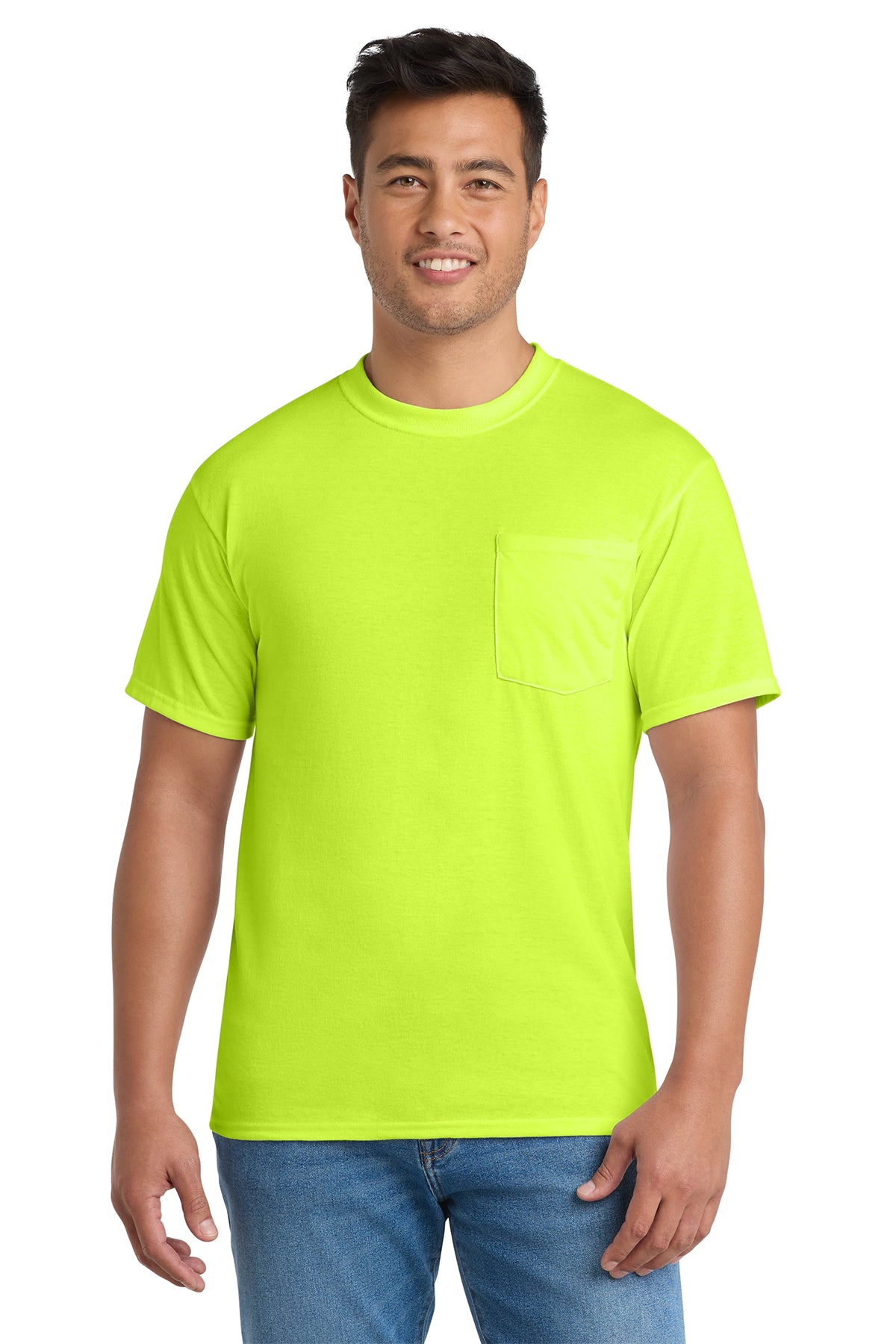 Pocket tees with chest pocket, available in adult sizes S–6XL