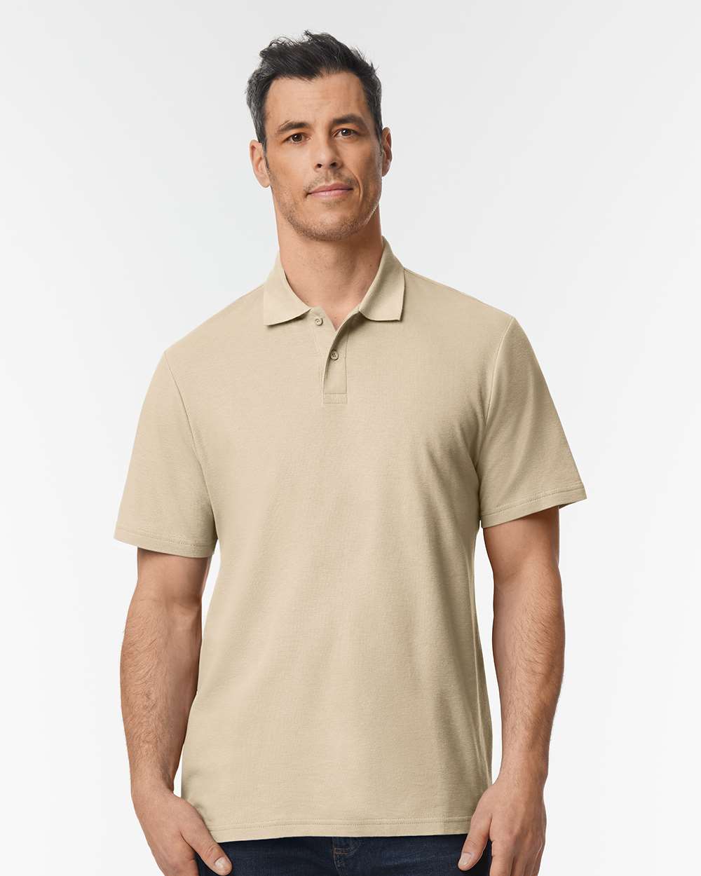 Men’s Softstyle Pique Polo Shirt Moisture Wicking Casual Work Polo