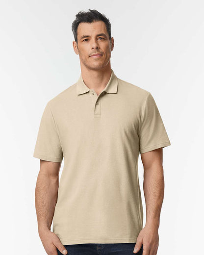 Men’s Softstyle Pique Polo Shirt Moisture Wicking Casual Work Polo