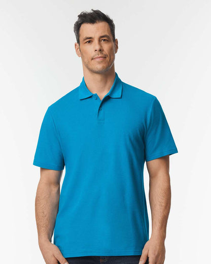 Men’s Softstyle Pique Polo Shirt Moisture Wicking Casual Work Polo