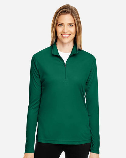 Women's Performance Quarter-Zip Pullover Moisture Wicking Athletic Top