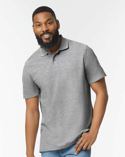 Men’s Softstyle Pique Polo Shirt Moisture Wicking Casual Work Polo