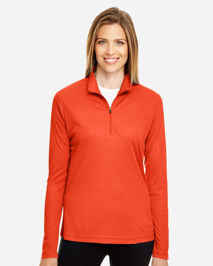 Women's Performance Quarter-Zip Pullover Moisture Wicking Athletic Top