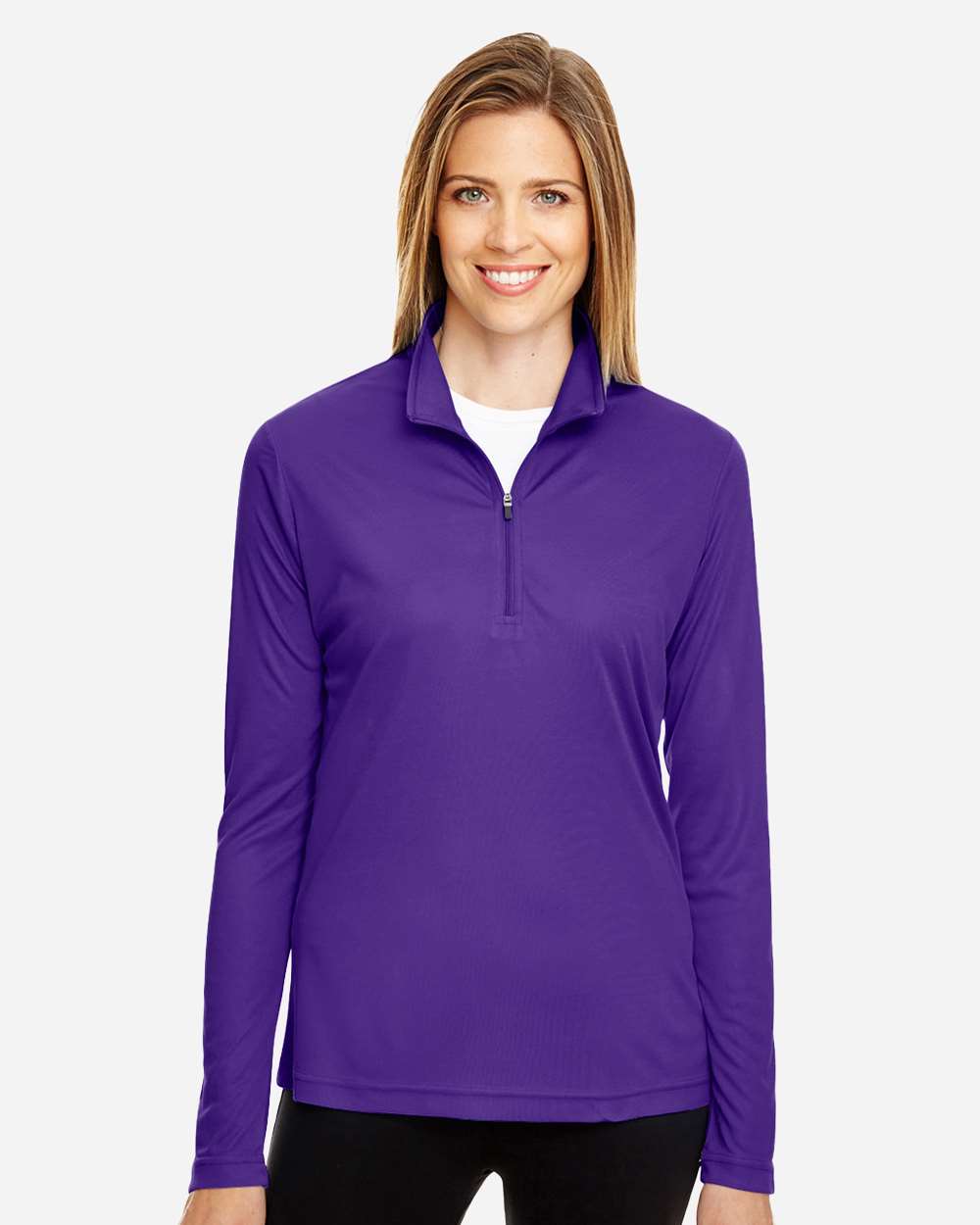 Women's Performance Quarter-Zip Pullover Moisture Wicking Athletic Top