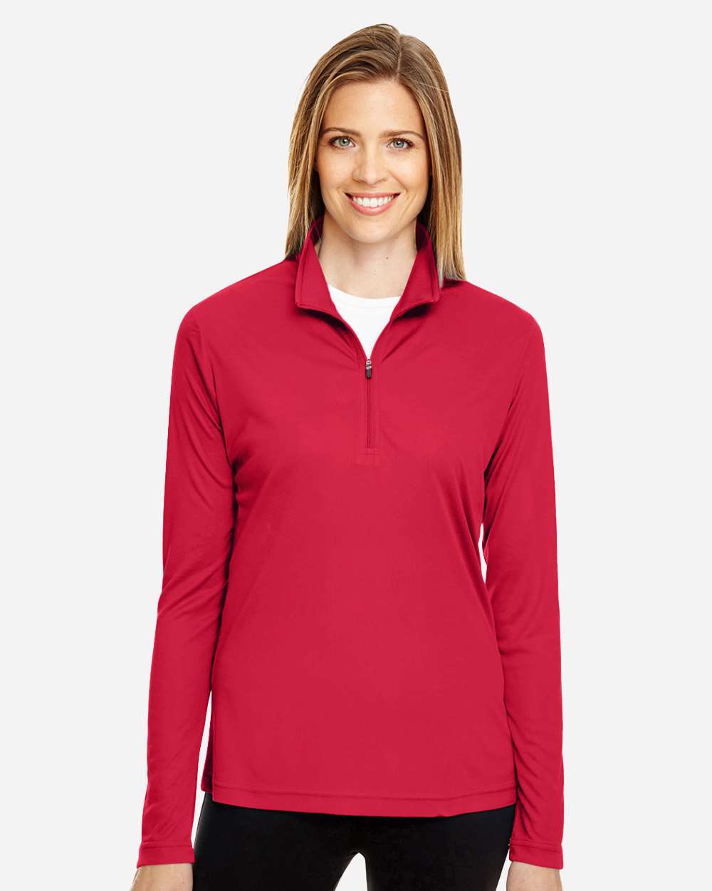 Women's Performance Quarter-Zip Pullover Moisture Wicking Athletic Top