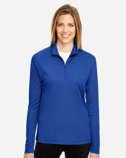 Women's Performance Quarter-Zip Pullover Moisture Wicking Athletic Top