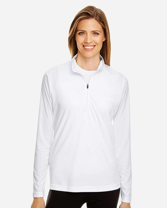 Women's Performance Quarter-Zip Pullover Moisture Wicking Athletic Top