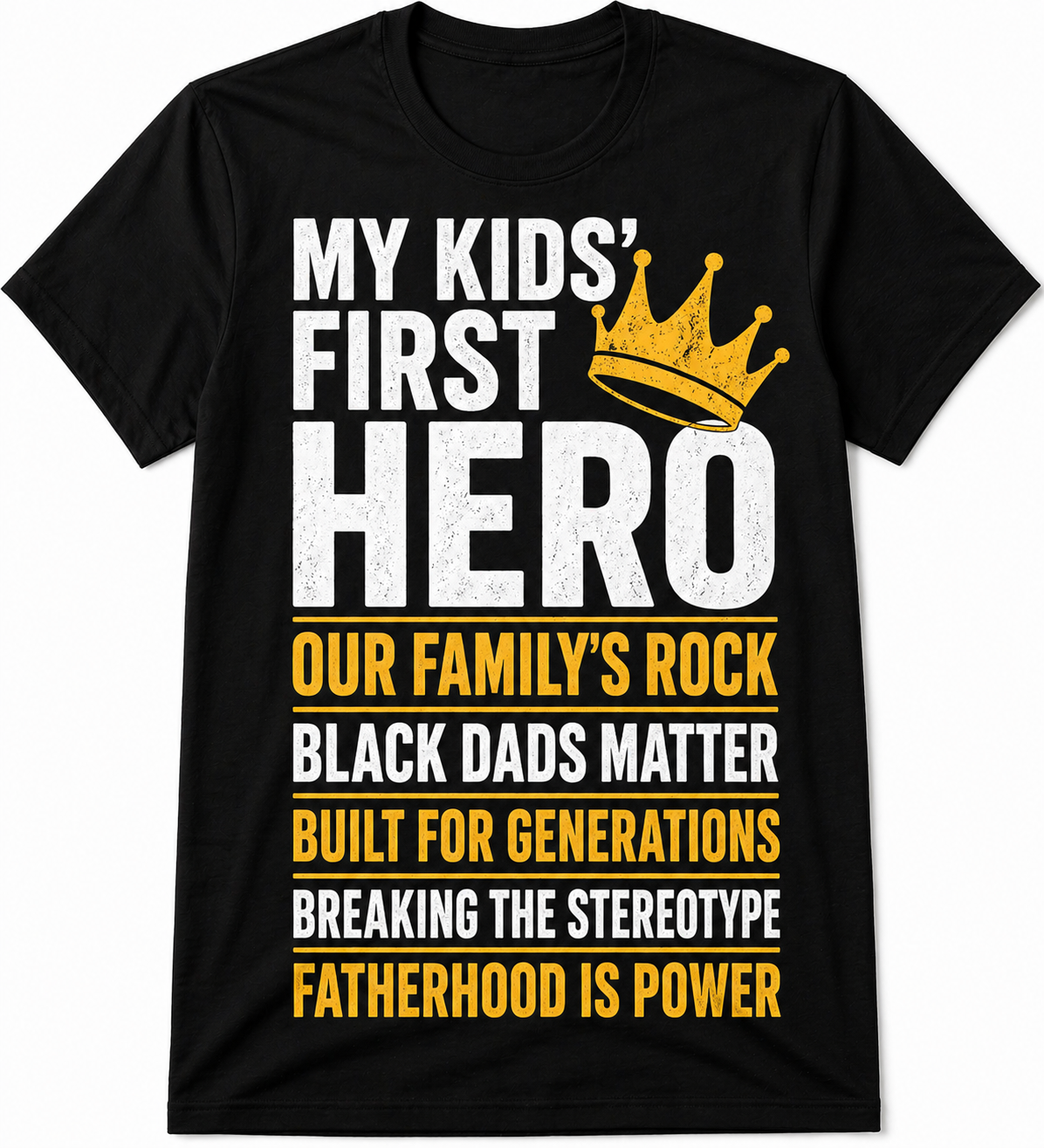 Black Fathers Premium T-Shirt | Father’s Day Gift Tee