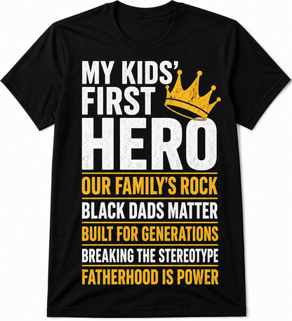Black Fathers Premium T-Shirt | Father’s Day Gift Tee