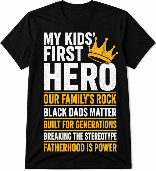 Black Fathers Premium T-Shirt | Father’s Day Gift Tee
