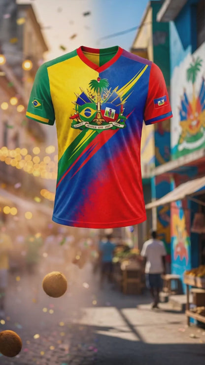 Brazil x Haiti Pride 2026 Fusion Soccer Jersey – Limited Edition